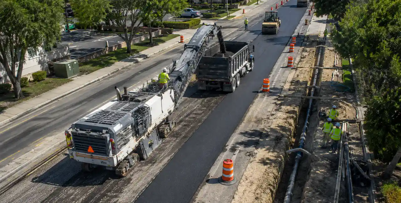 Asphalt Milling and Paving for Utility Projects